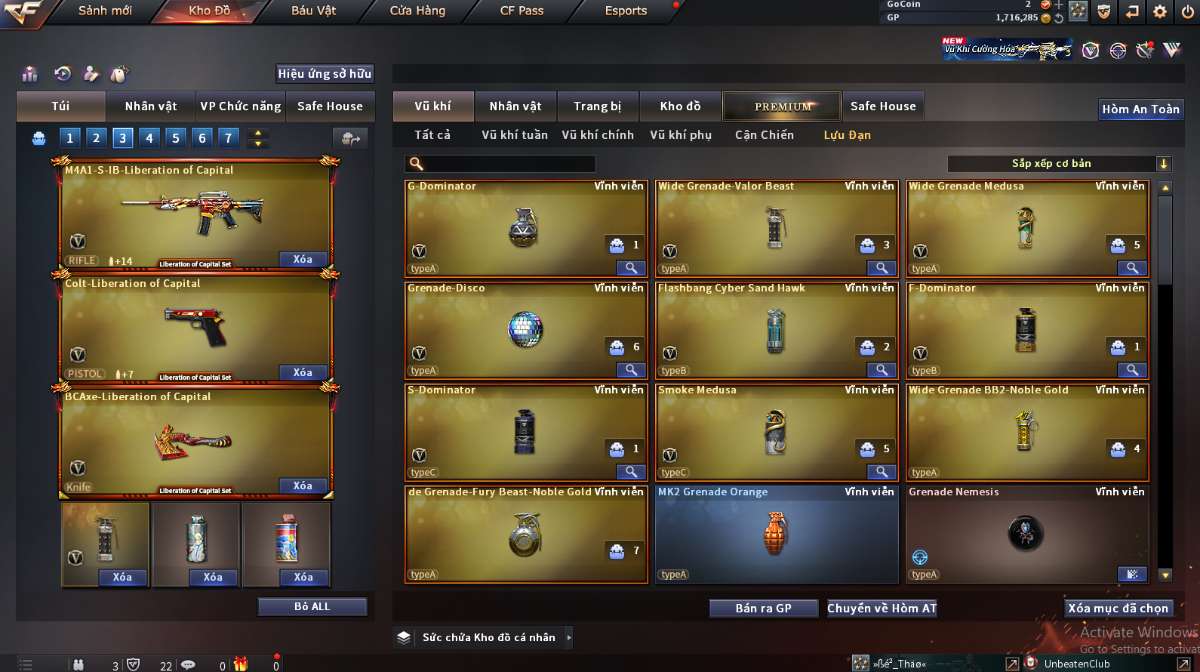 shop acc cf uy tin gia re